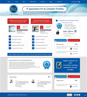 Diseño Wordpress por pb para ITCV Services | Diseño: #4039135