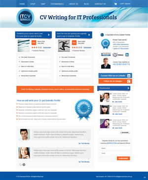 Diseño Wordpress por pb para ITCV Services | Diseño: #4039139