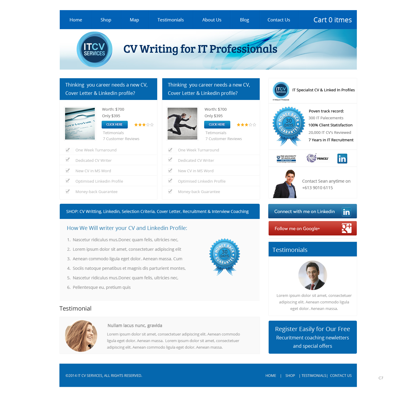 Wordpress Design by pb for ITCV Services | Design #4039142