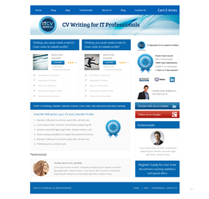 Diseño Wordpress por pb para ITCV Services | Diseño: #4039142