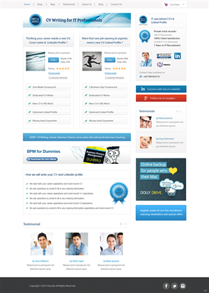 Diseño Wordpress por pb para ITCV Services | Diseño: #4039153