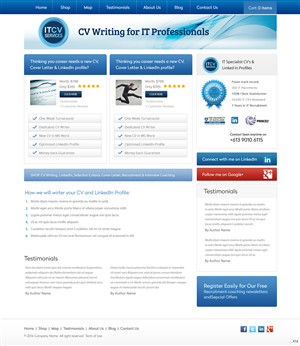 Diseño Wordpress por pb para ITCV Services | Diseño: #4039156
