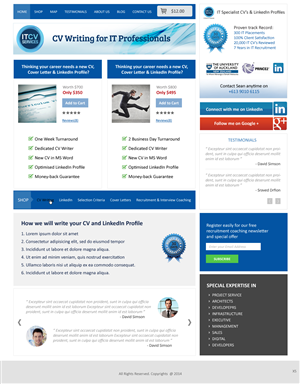 Diseño Wordpress por pb para ITCV Services | Diseño: #4052965
