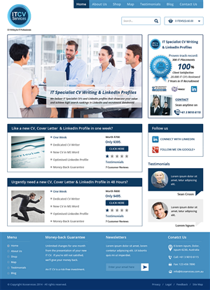 Diseño Wordpress por Creative Usha para ITCV Services | Diseño: #4100946