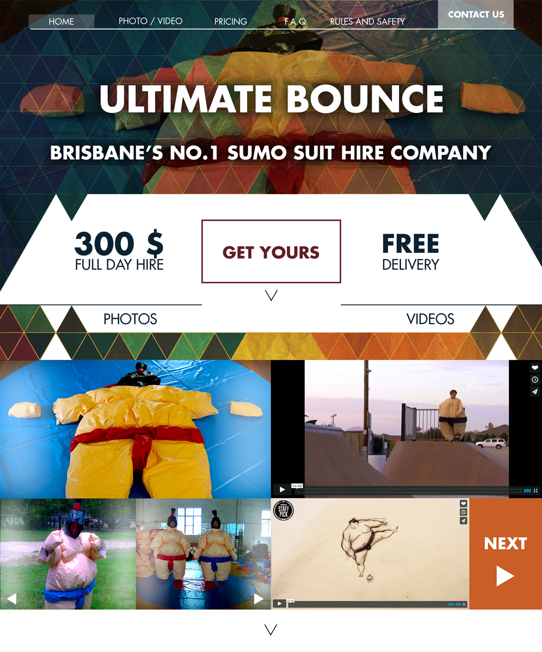 Web Design by  SerbanC for ultimate bounce | Design #4066290