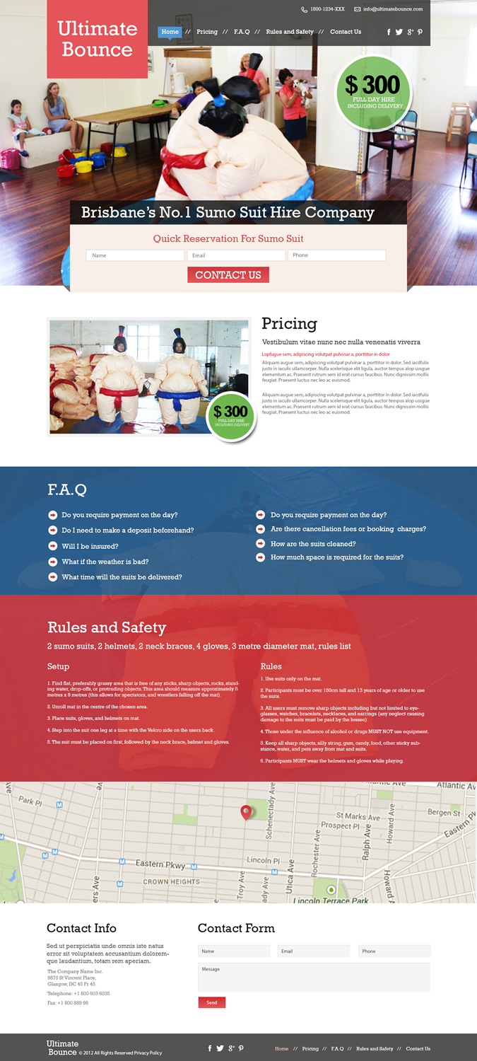 Web Design by TechWise for ultimate bounce | Design #4055265