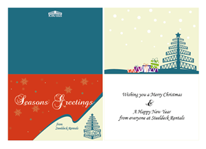 Seasons Greetings from Steeldeck Rentals.  | Design de Carte par sdesigns