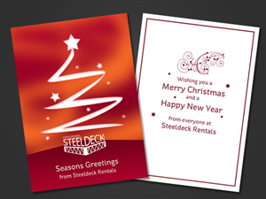 Seasons Greetings from Steeldeck Rentals.  | Design de Carte par Designermilk