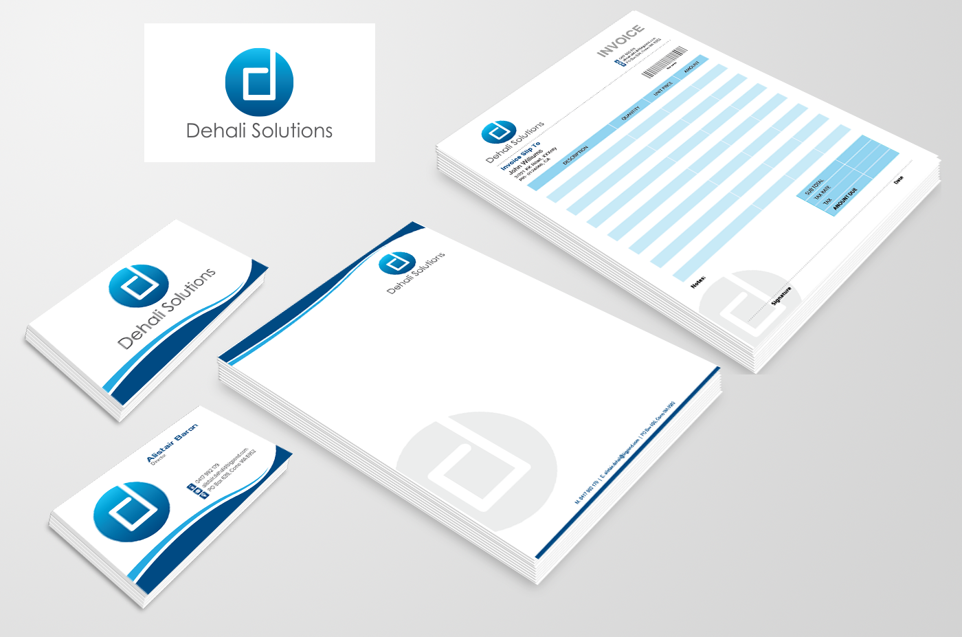 Diseño de Papelería por kousik para Dehali Solutions | Diseño #4090750