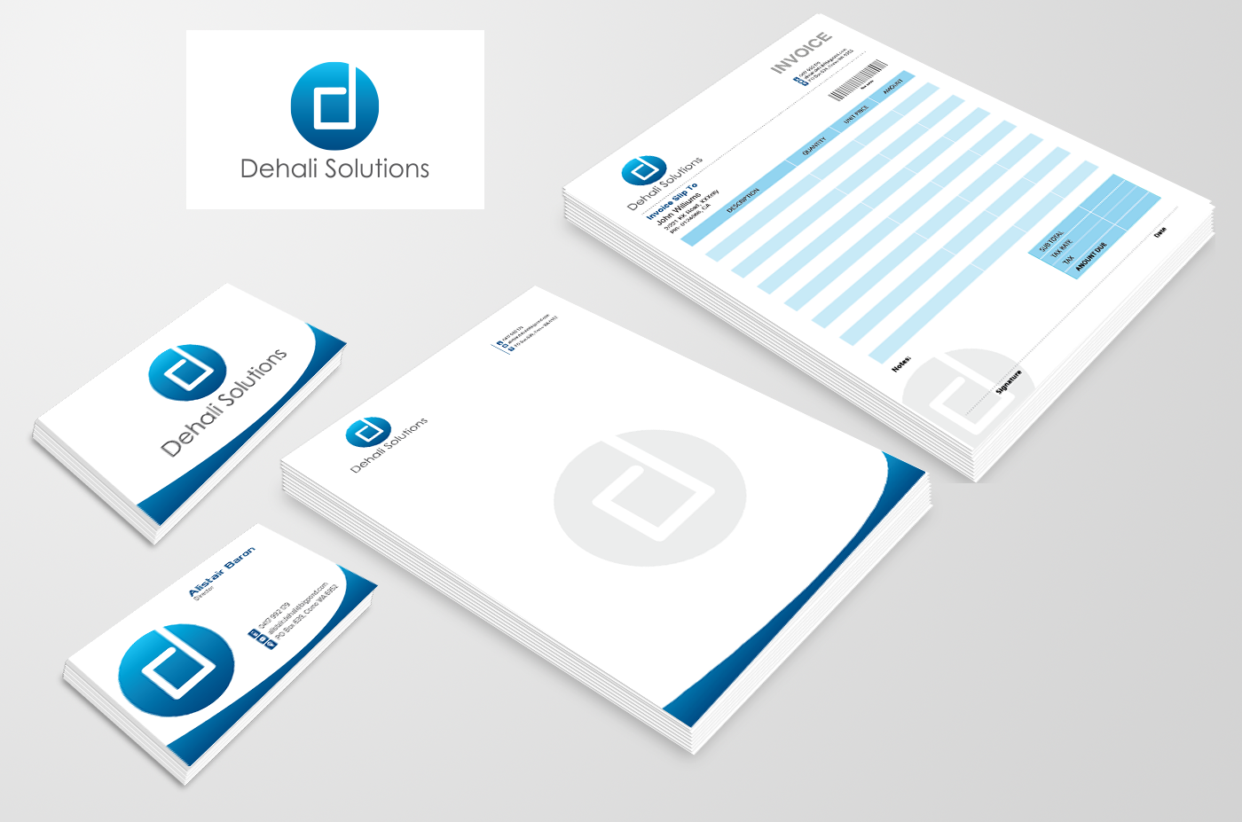Diseño de Papelería por kousik para Dehali Solutions | Diseño #4090756