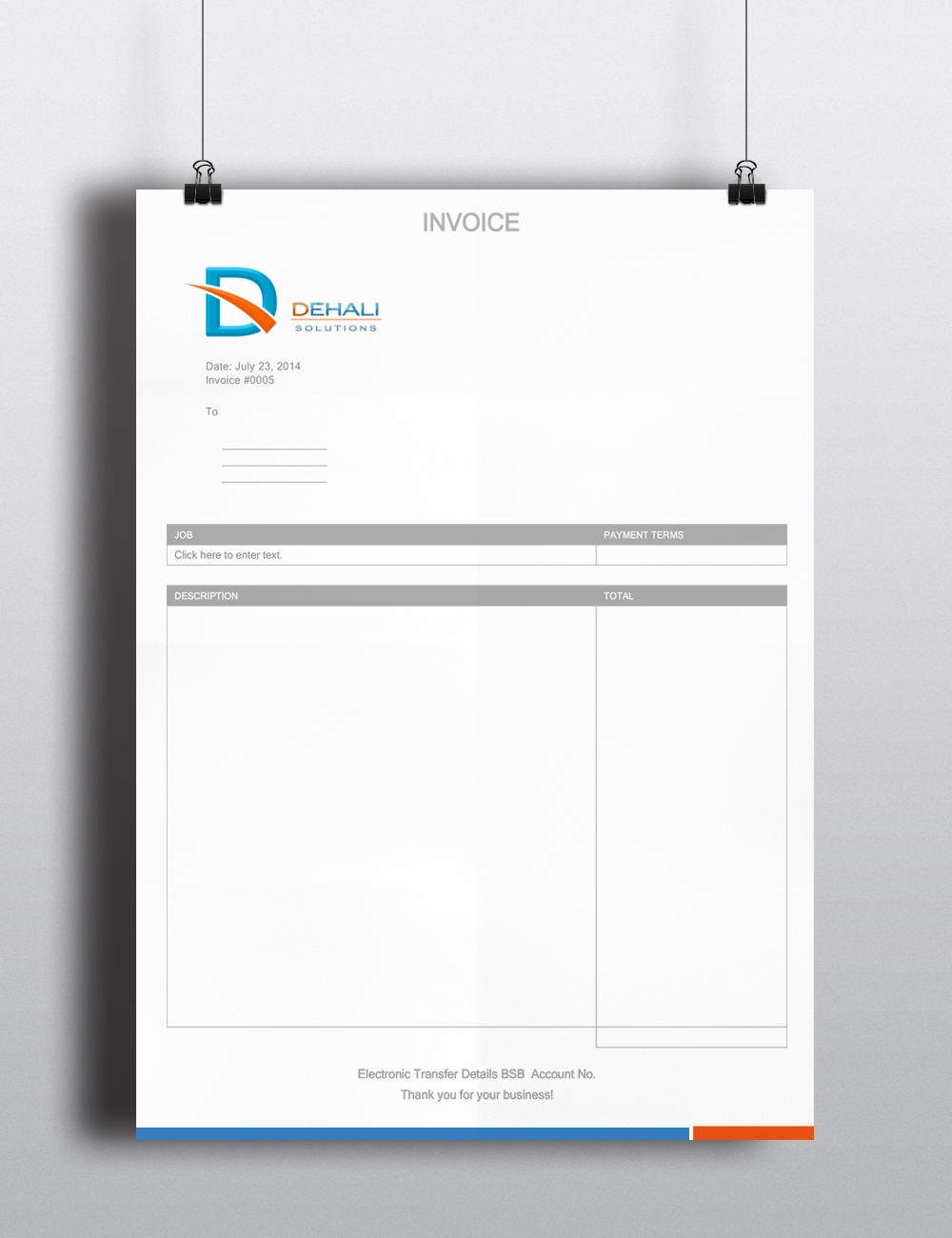 Stationery Design by Sarah Mathews for Dehali Solutions | Design #4177304