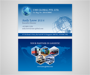 Business Card Design by 3mcreative for UMS Global Pte. Ltd. | Design: #4055288