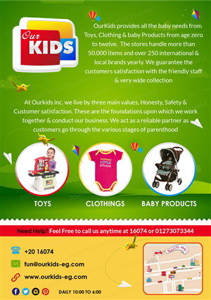 A flyer for a new Branch of Kids store | Design de Flyer par Pointless Pixels India
