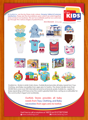 A flyer for a new Branch of Kids store | Diseño de Flyer por Sbss
