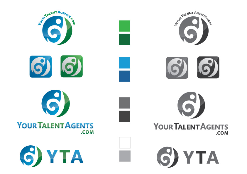 Logo Design by SANYA AN for YourTalentAgents.com | Design #1180358