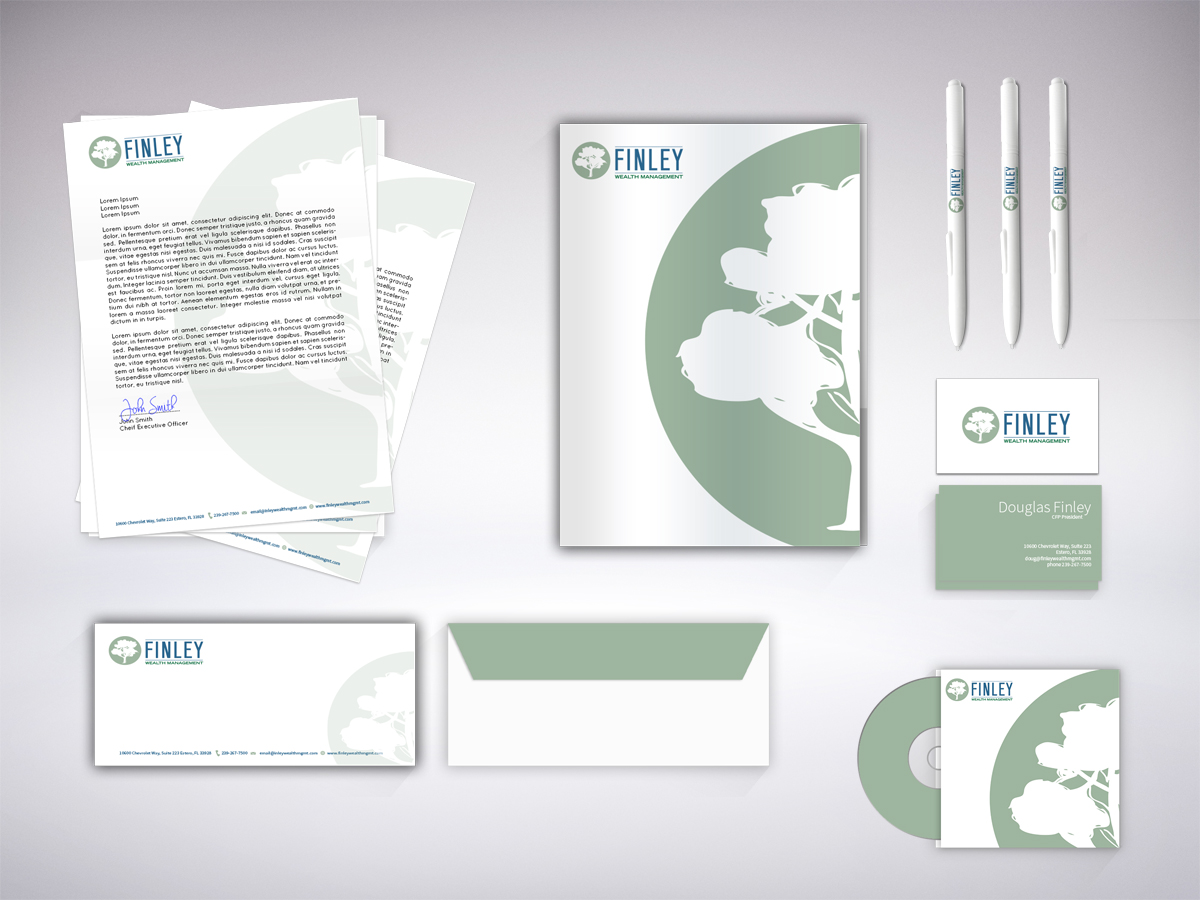 Schreibwaren-Design von LR Design für Finley Wealth Management | Design #4050756