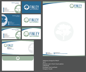 Design de Papeterie par kousik pour Finley Wealth Management | Design : #4028965