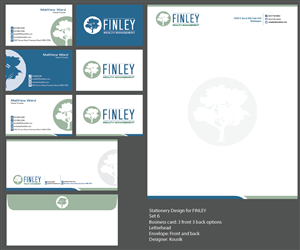 Design de Papeterie par kousik pour Finley Wealth Management | Design : #4028970