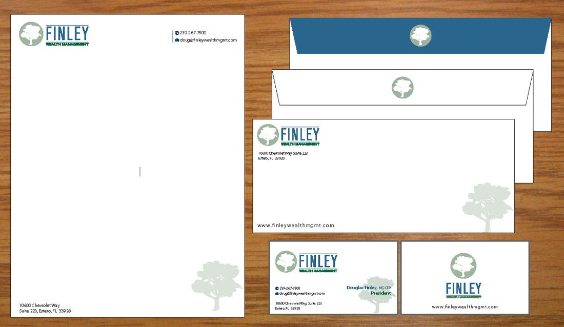 Design de Papeterie par Joy16589 pour Finley Wealth Management | Design #4034566