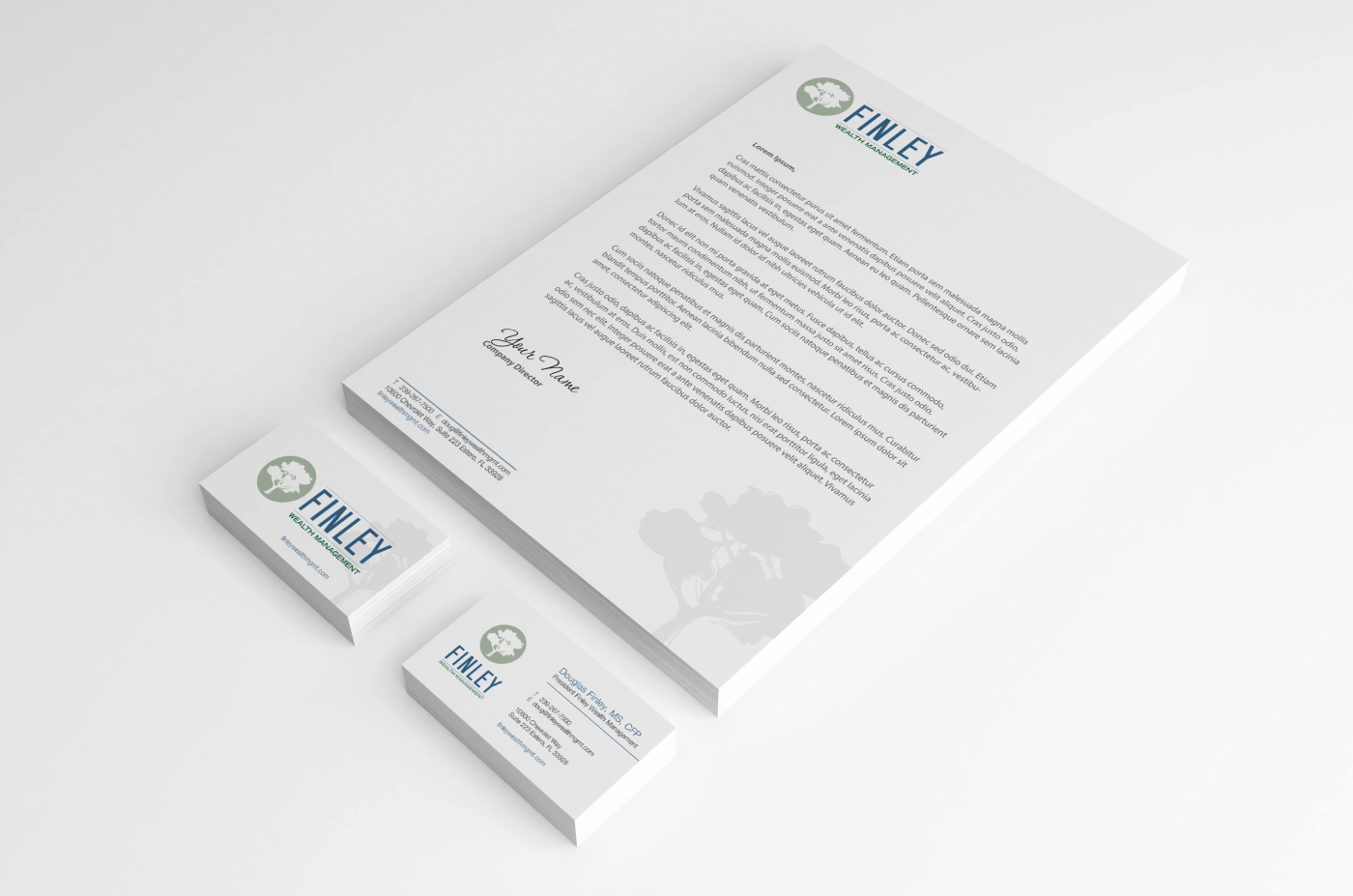 Design de Papeterie par HYPdesign pour Finley Wealth Management | Design #4034493