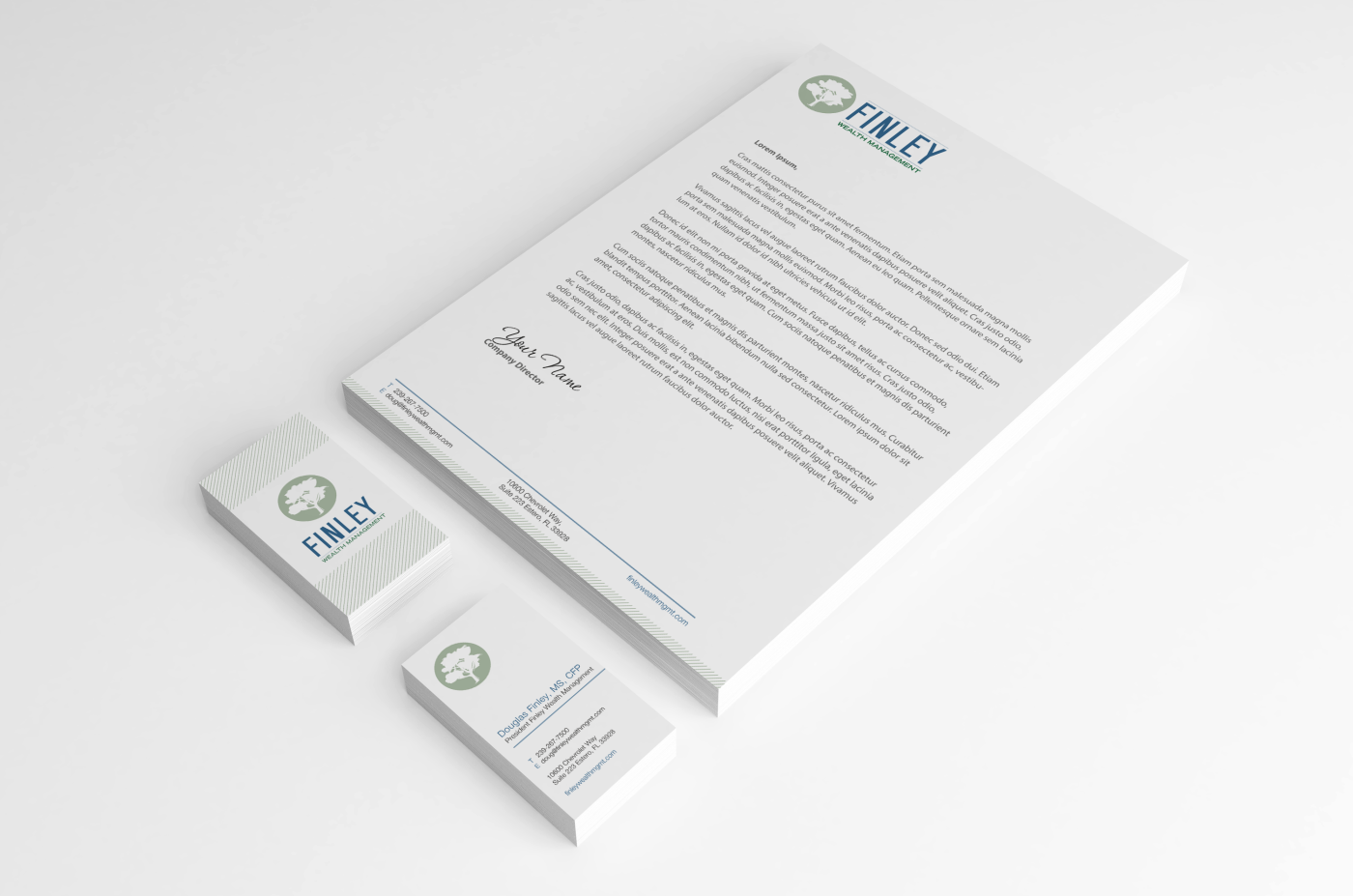 Design de Papeterie par HYPdesign pour Finley Wealth Management | Design #4034502