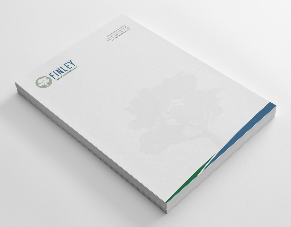 Schreibwaren-Design von logodentity für Finley Wealth Management | Design #4029642