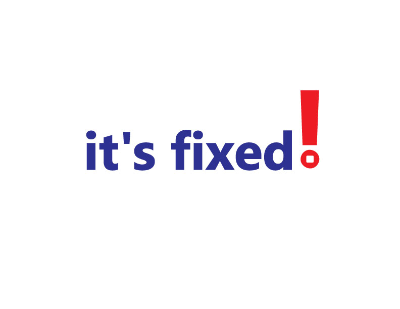 Logo Design by acDesign for It's Fixed | Design #1131531