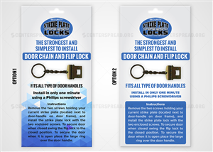 Diseño de Empaque por CENTERSPREAD para strike plate locks | Diseño: #4100687