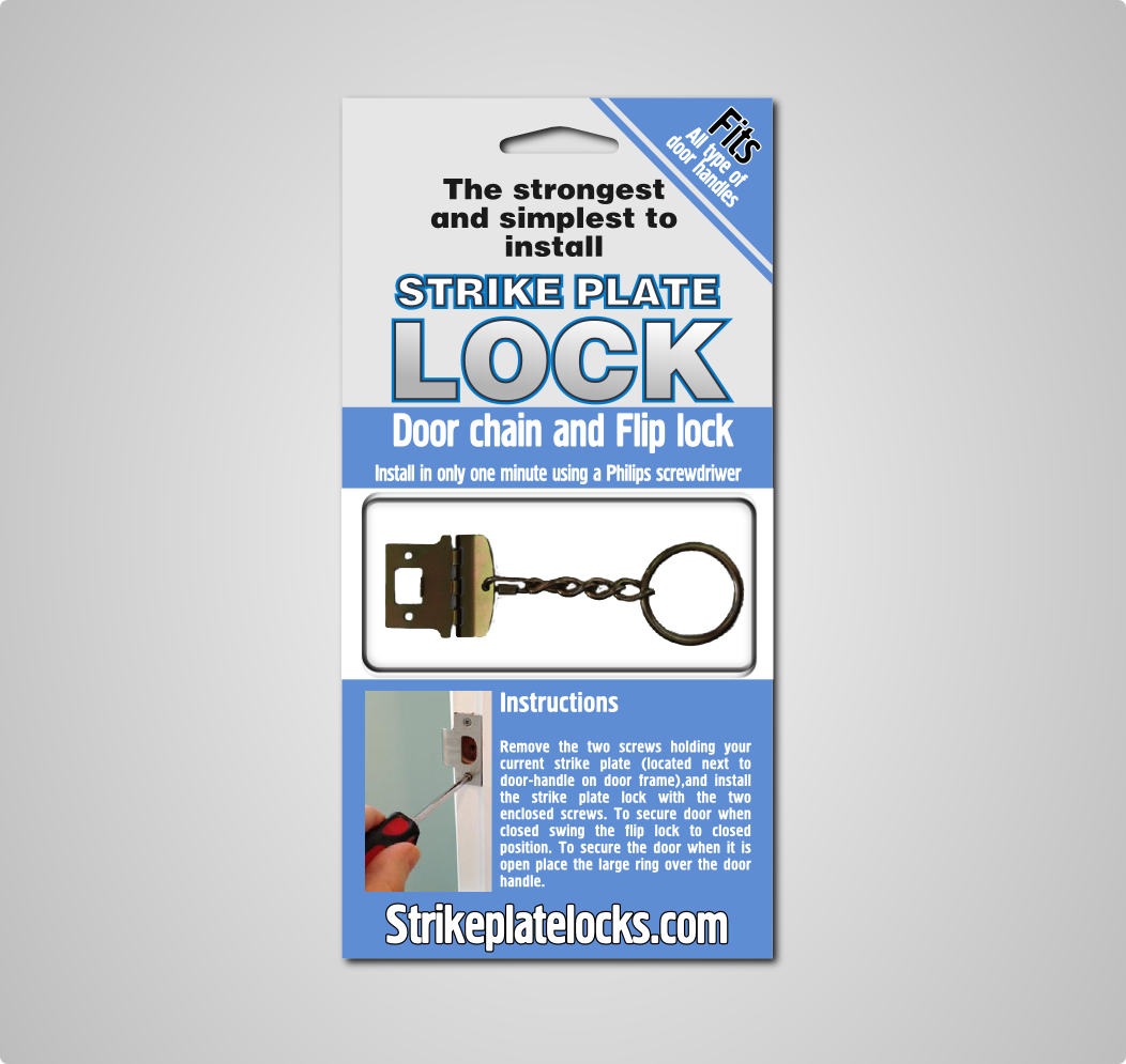 Packaging Design by Giovanni for strike plate locks | Design #4037850