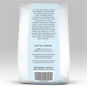 Coffee Company 1lb coffee bag design | Diseño de Empaque por lookedaeng