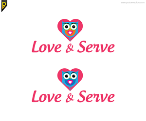 Design Graphique par poisonvectors pour Love & Serve | Design #4043366