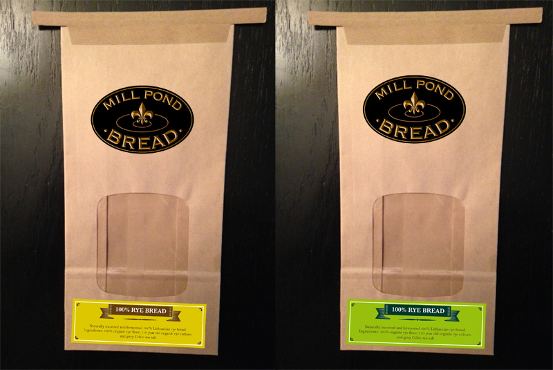 Label Design by Soluciones Creativas for Mill Pond Bread | Design #4065084