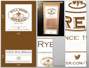 Diseño de Etiqueta por RolandT para Mill Pond Bread | Diseño #4049494