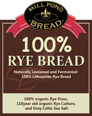 Diseño de Etiqueta por sathiyamurthy para Mill Pond Bread | Diseño #4094055