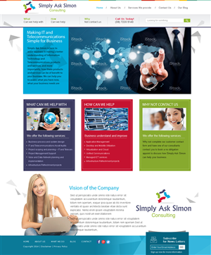 Web-Design von sonaldesign für Simply Ask Simon Consulting | Design #4833542