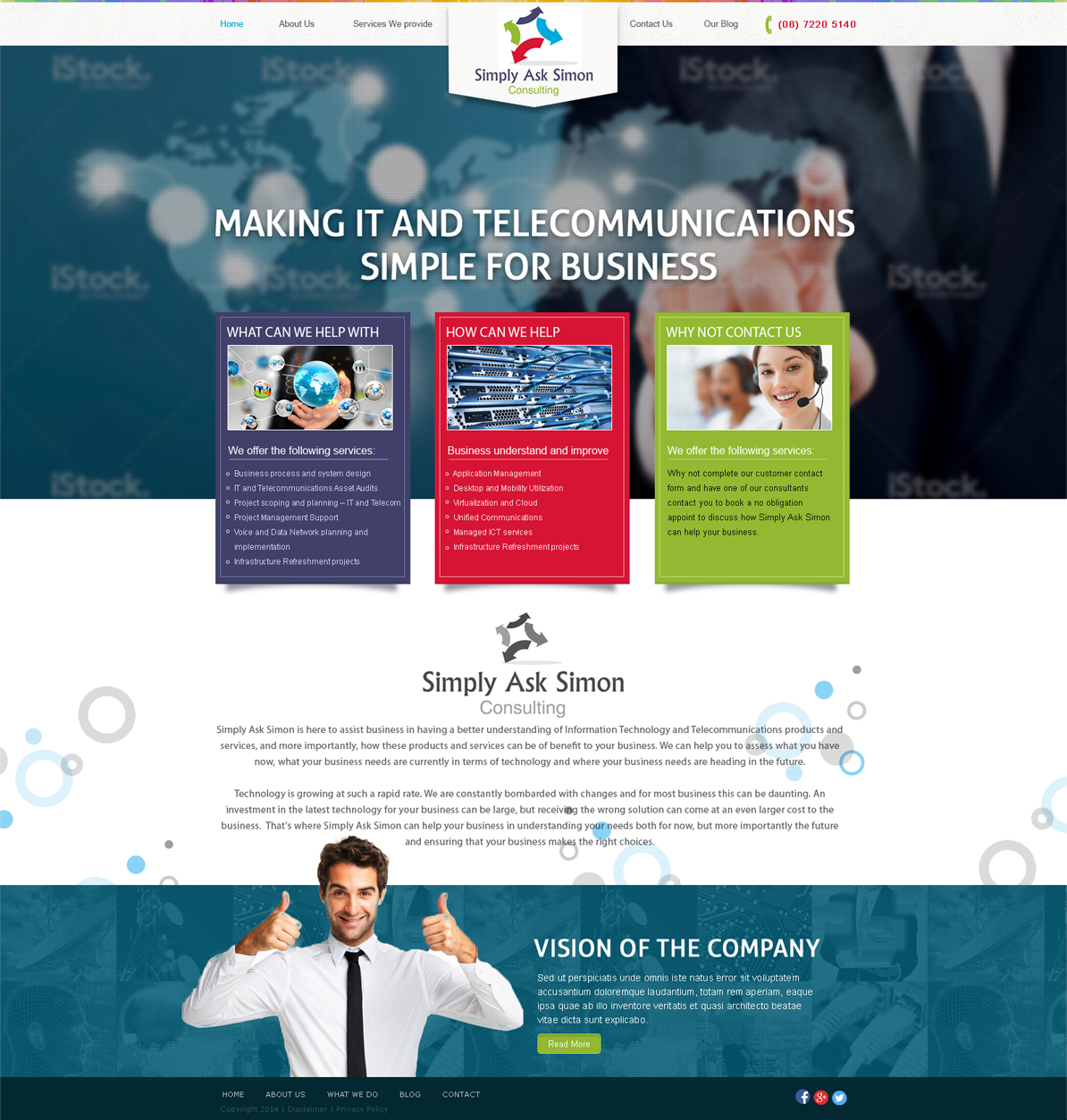 Web Design by sonaldesign for Simply Ask Simon Consulting | Design #4841472