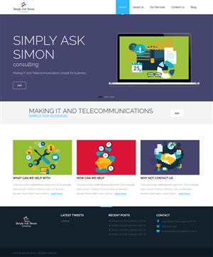 Diseño Web por Luzmiladdl para Simply Ask Simon Consulting | Diseño: #4843933
