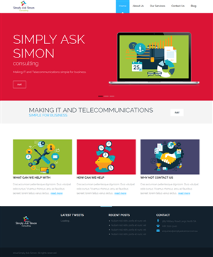 Diseño Web por Luzmiladdl para Simply Ask Simon Consulting | Diseño: #4843941