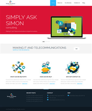 Diseño Web por Luzmiladdl para Simply Ask Simon Consulting | Diseño: #4849562