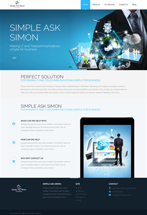 Diseño Web por Luzmiladdl para Simply Ask Simon Consulting | Diseño: #4862198