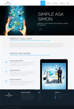 Diseño Web por Luzmiladdl para Simply Ask Simon Consulting | Diseño: #4862419
