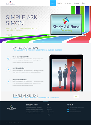 Diseño Web por Luzmiladdl para Simply Ask Simon Consulting | Diseño: #4868465