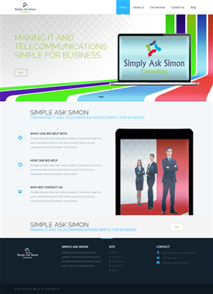 Diseño Web por Luzmiladdl para Simply Ask Simon Consulting | Diseño: #4868660