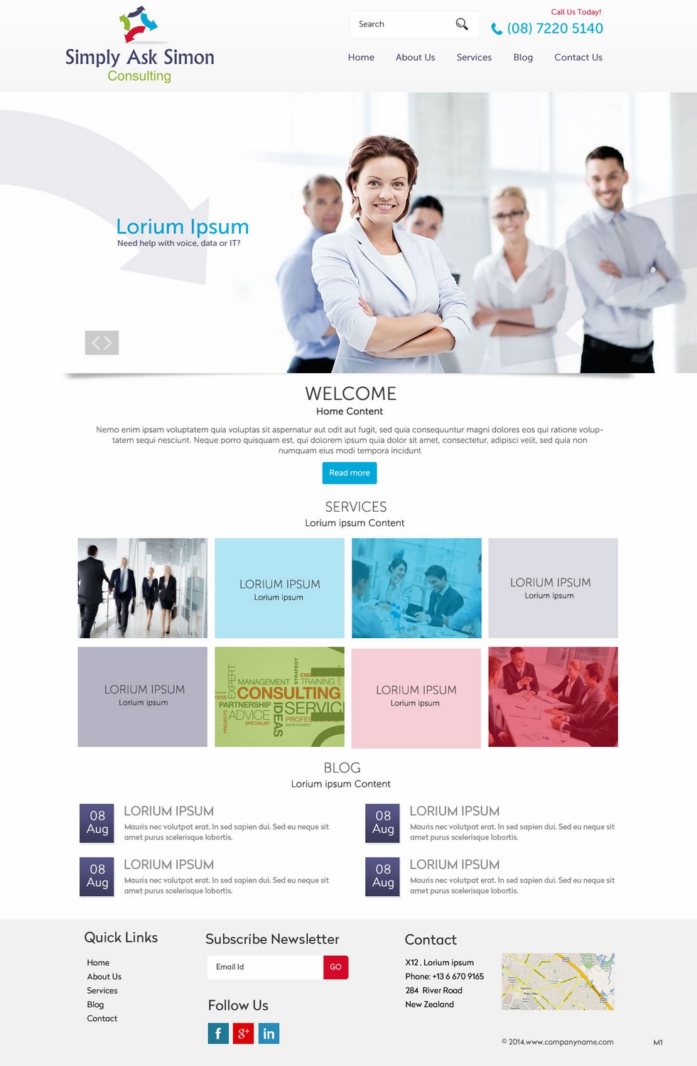 Web Design by pb for Simply Ask Simon Consulting | Design #4854173