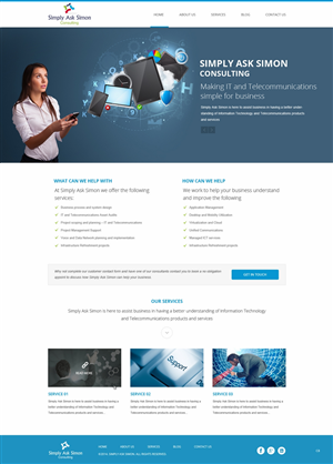 Web Design by pb for Simply Ask Simon Consulting | Design: #4854174