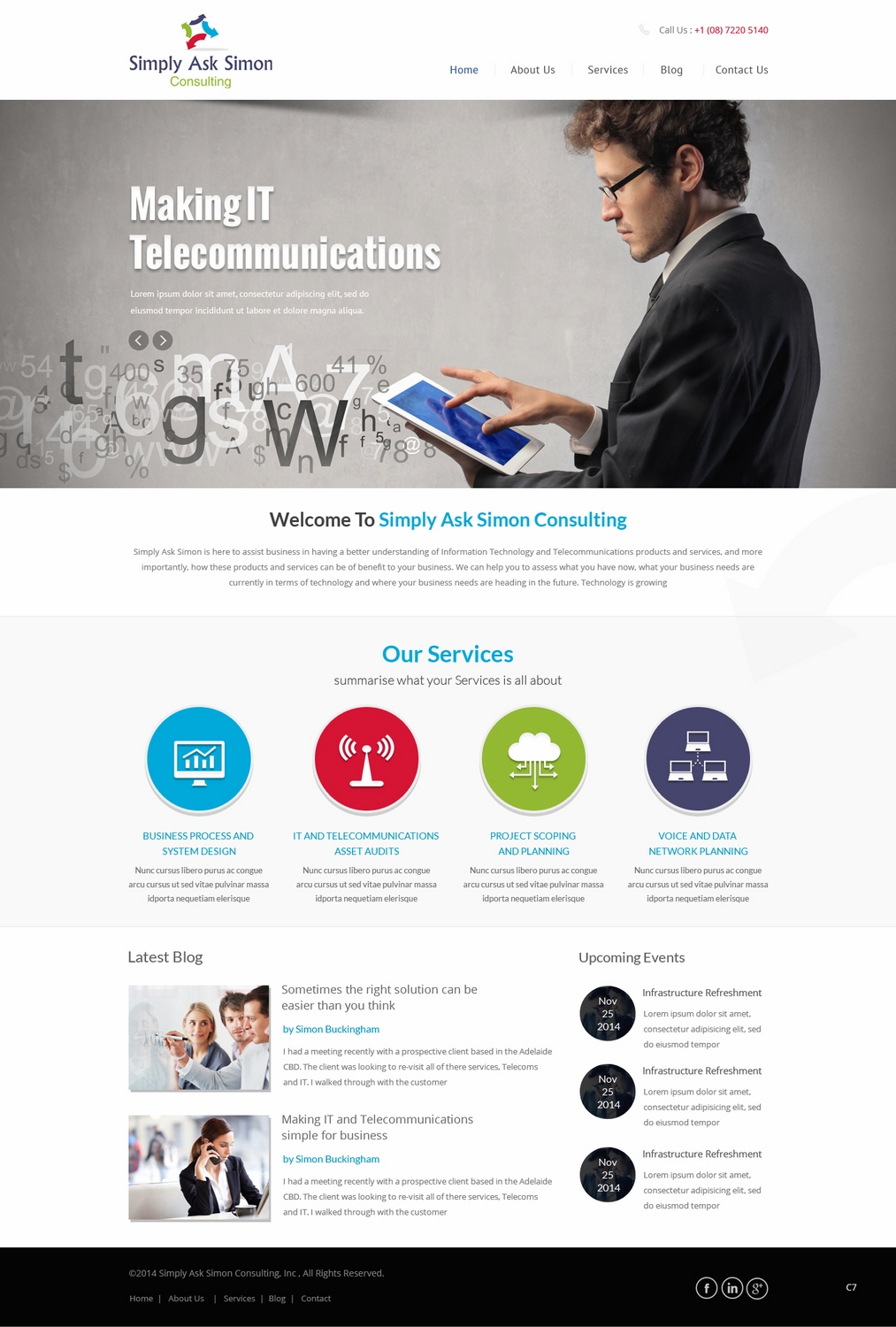 Web Design by pb for Simply Ask Simon Consulting | Design #4854177