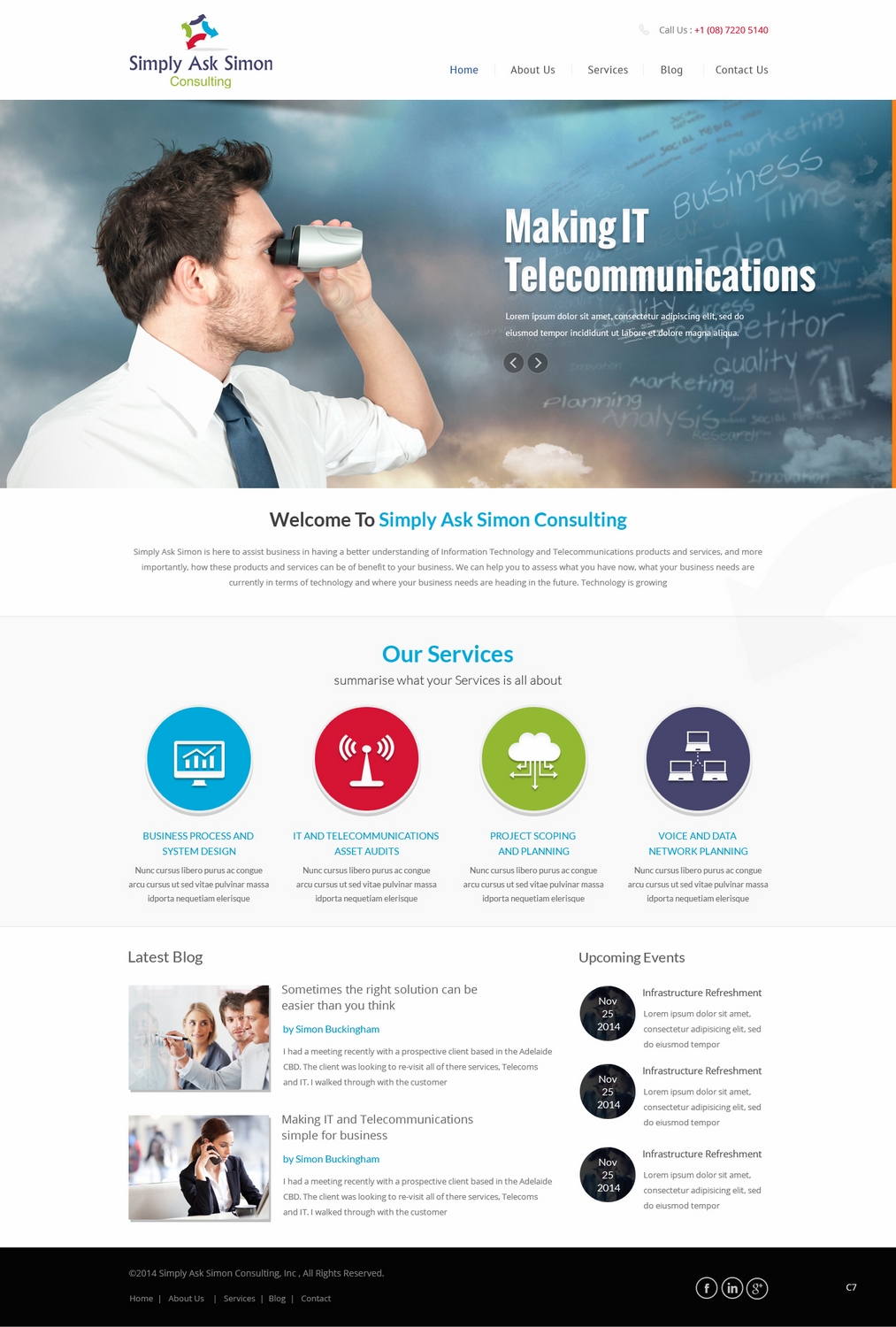 Web Design by pb for Simply Ask Simon Consulting | Design #4854179