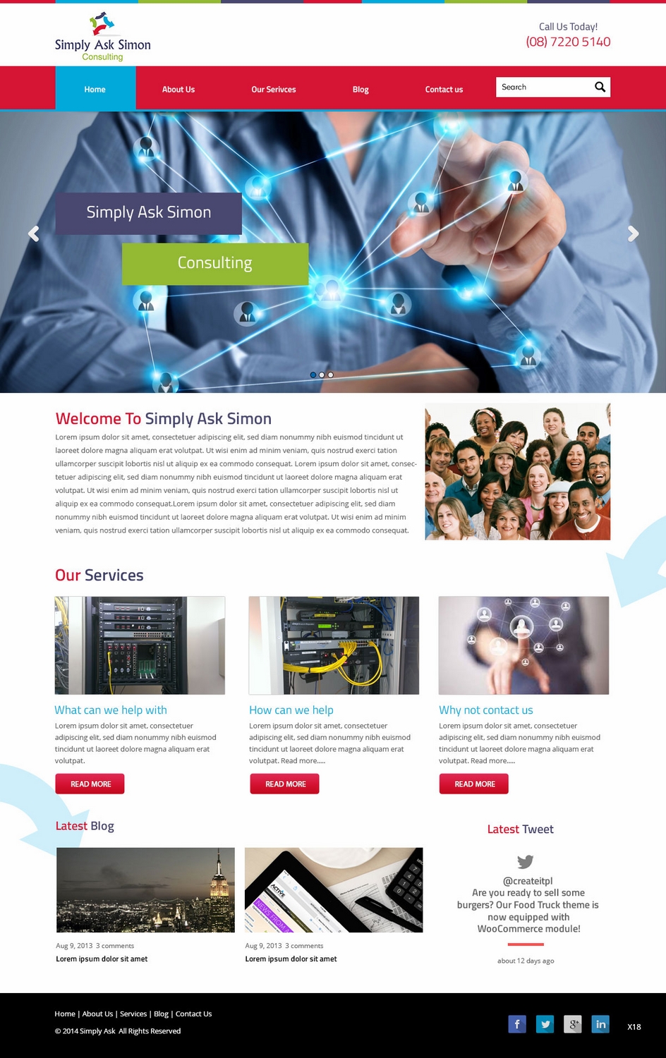 Diseño Web por pb para Simply Ask Simon Consulting | Diseño #4854181