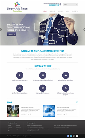 Web Design by pb for Simply Ask Simon Consulting | Design: #4854190
