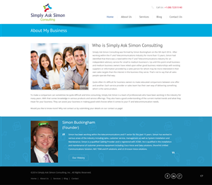 Web Design by pb for Simply Ask Simon Consulting | Design: #4870825